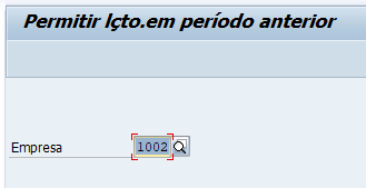 Transação SAP MMRV Permitir lançamento em período anterior